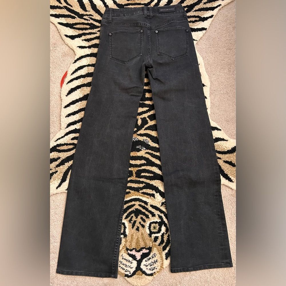 BURBERRY London womens 'Blangdon' Black Boot Cut Jeans Sz 26 - Picture 2 of 14